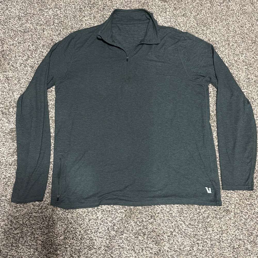Vuori Ease Performance Half Zip 2.0 Men L Pullover Golf Jacket V221 Stretch Wick