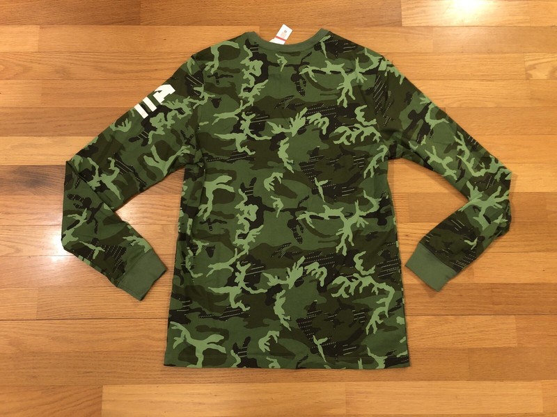 New M Nike Michigan Wolverines Camo Salute To Service Shirt DV8639-328 Men gallery