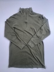 Wunsch & Rudolph Shirt Mens EU 42 Green Quarter Zip High Neck Cotton Long Sleeve