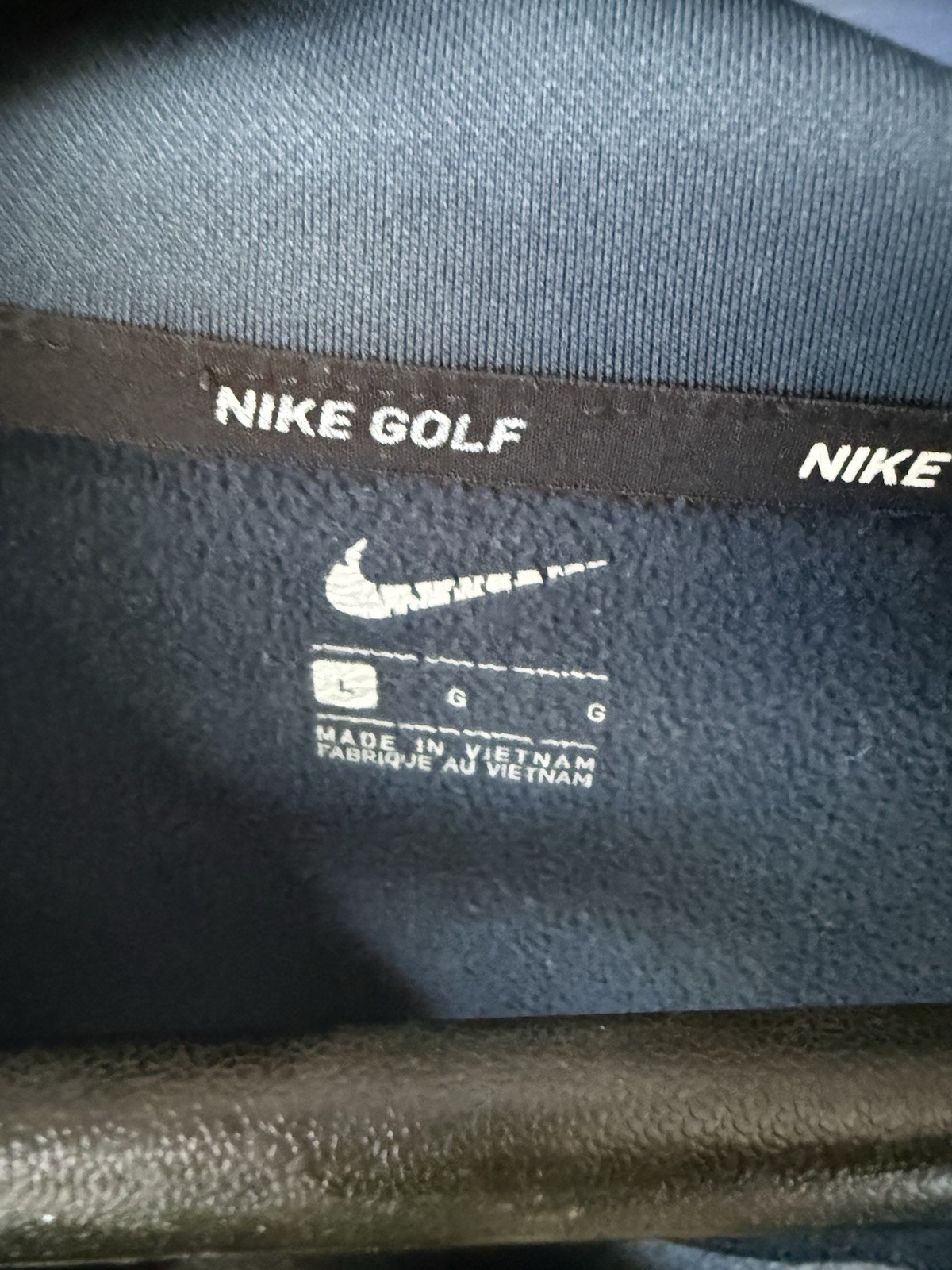 Men’s Large Nike Golf 1/4 Zip Pullover Two Tone Blue / Grey gallery
