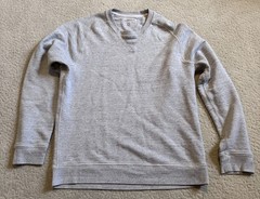 Current Elliot French Terry Crew Neck Sweatshirt Ash Gray Medium Made in USA