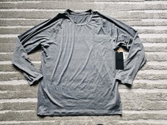 TYR Men’s Climadry Gray Raglan Long Sleeve Tech Tee Size 2XL NWT