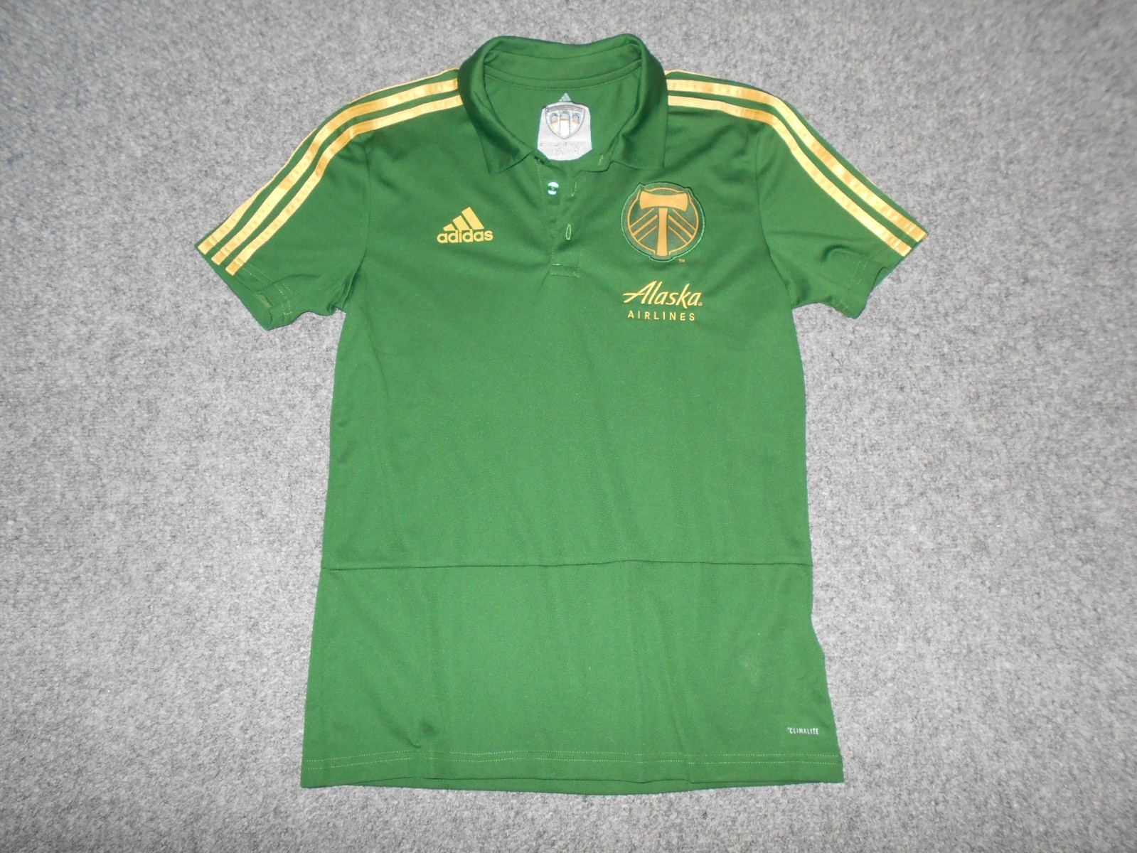2017 ADIDAS MLS PORTLAND TIMBERS PROVIDENCE PARK EDITION MENS SMALL POLO SHIRT gallery