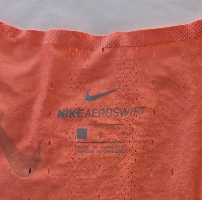 Nike Men's L Aeroswift Coral Pink Racing Running Slim Fit Singlet CJ7835-854 gallery