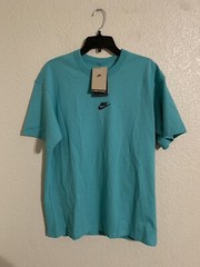 Nike Sportswear Premium Essentials Men Size S Loose Fit Teal T Shirt DO7392-392