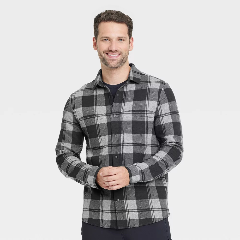 Men Shirt Jacket - All In Motion Black Onyx S gallery