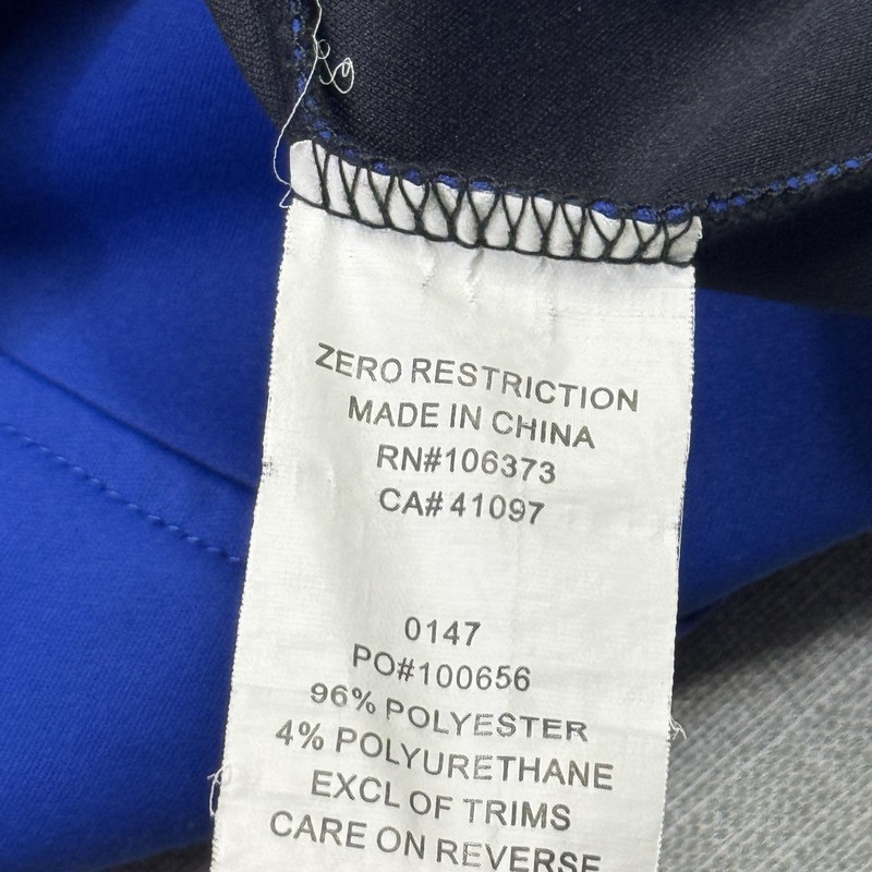Zero Restriction 1/4 Zip Golf Vest Pullover Mens L Blue Sleeveless Performance gallery