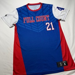 Holloway dry-Excel Mens Small Full Count 21 Baseball Jersey Blue Red White S