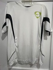 Nike Fit Dry-Dri-Fit Fitness T-Shirt White Size XL RARE DESIGN TIEMPO