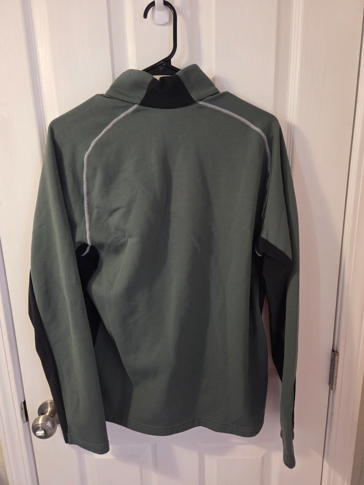Nike Dri Fit Medium Green Track Club Team Green Quarter Zip Jacket Running #S197 gallery