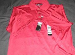 Pebble Beach Performance Dry Fit Polyester Stretch 3 button Golf Polo S/S Shirt