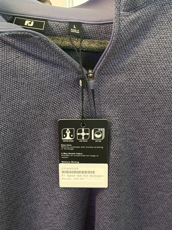 FootJoy Space Dye Dot Mid Layer Pullover Size Large Men’s gallery