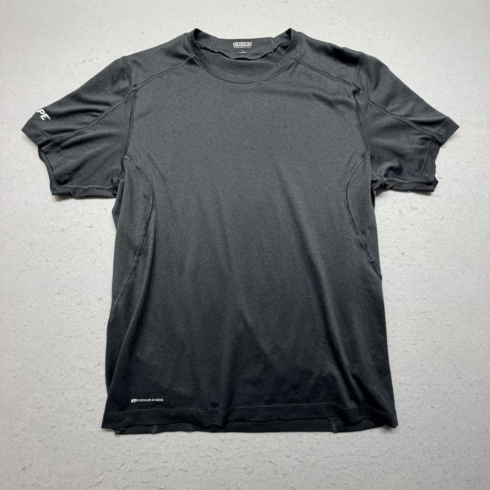 OGIO Endurance IN-SHAPE Mens Large Black Performance Athletic Shirt Gym Tee gallery