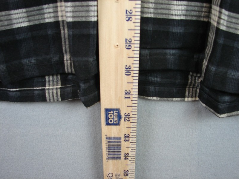 NWT Axis Black & White Plaid Medium Men's Shirt Button Leisure gallery