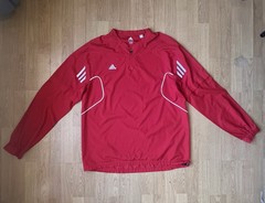 Adidas,1/4 Zip,Removable-Short &Long Sleeves,Snap Buttons,Men’s,Large,Red,Jacket