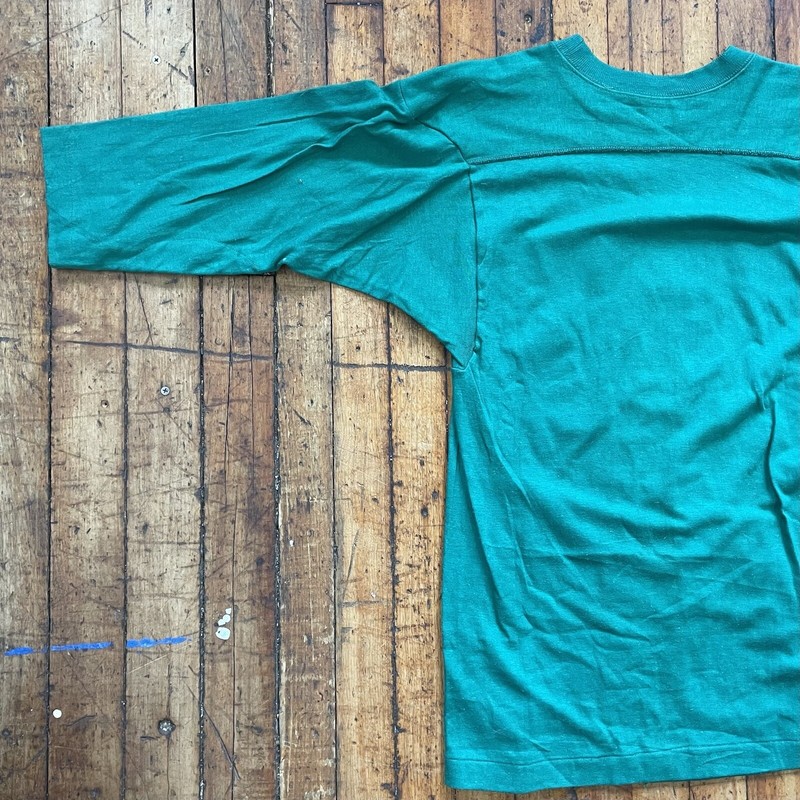 Vintage 1970’s Champion DELHI STATE ~ #77 ~ Small Green Short Sleeve Jersey gallery