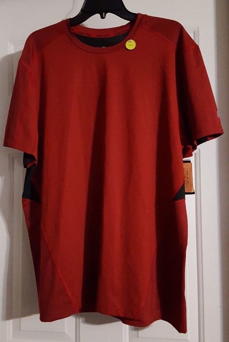 New Men's Red Champion Short Sleeve Power Core Cool Fitted Shirt Duo Dry Size M gallery