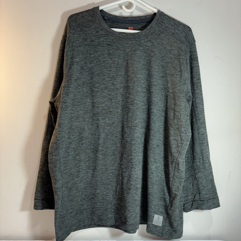 Rugged Elements Long Sleeve Performance Shirt SizeXL Gray 917