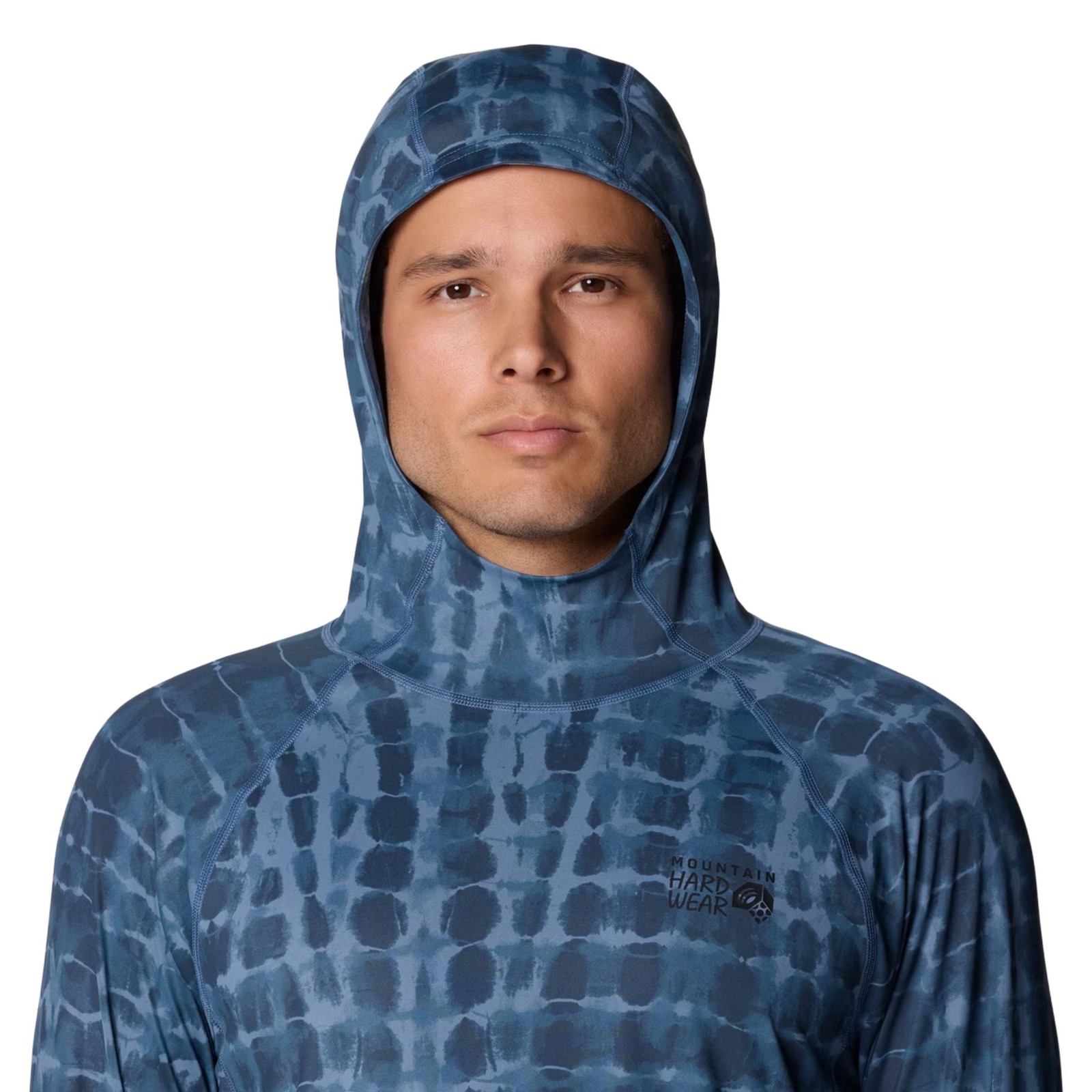 Mountain Hardwear Crater Lake Long Sleeve Hoody Men's Shirt, Adriatic Blue Prism gallery