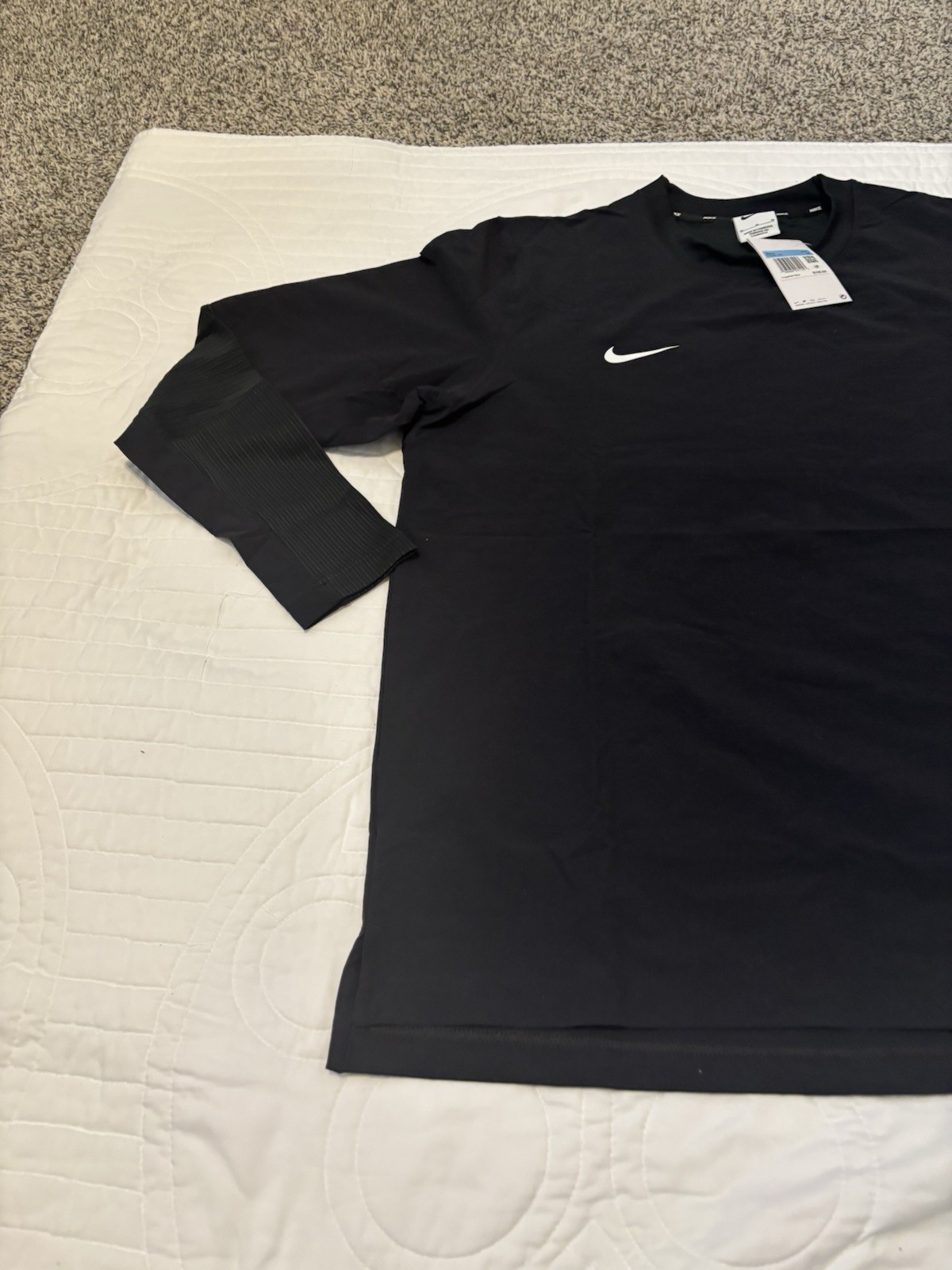 Nike Dri-Fit Medium Lightweight Baseball Pullover Black FD4291-049 NWT $100 gallery