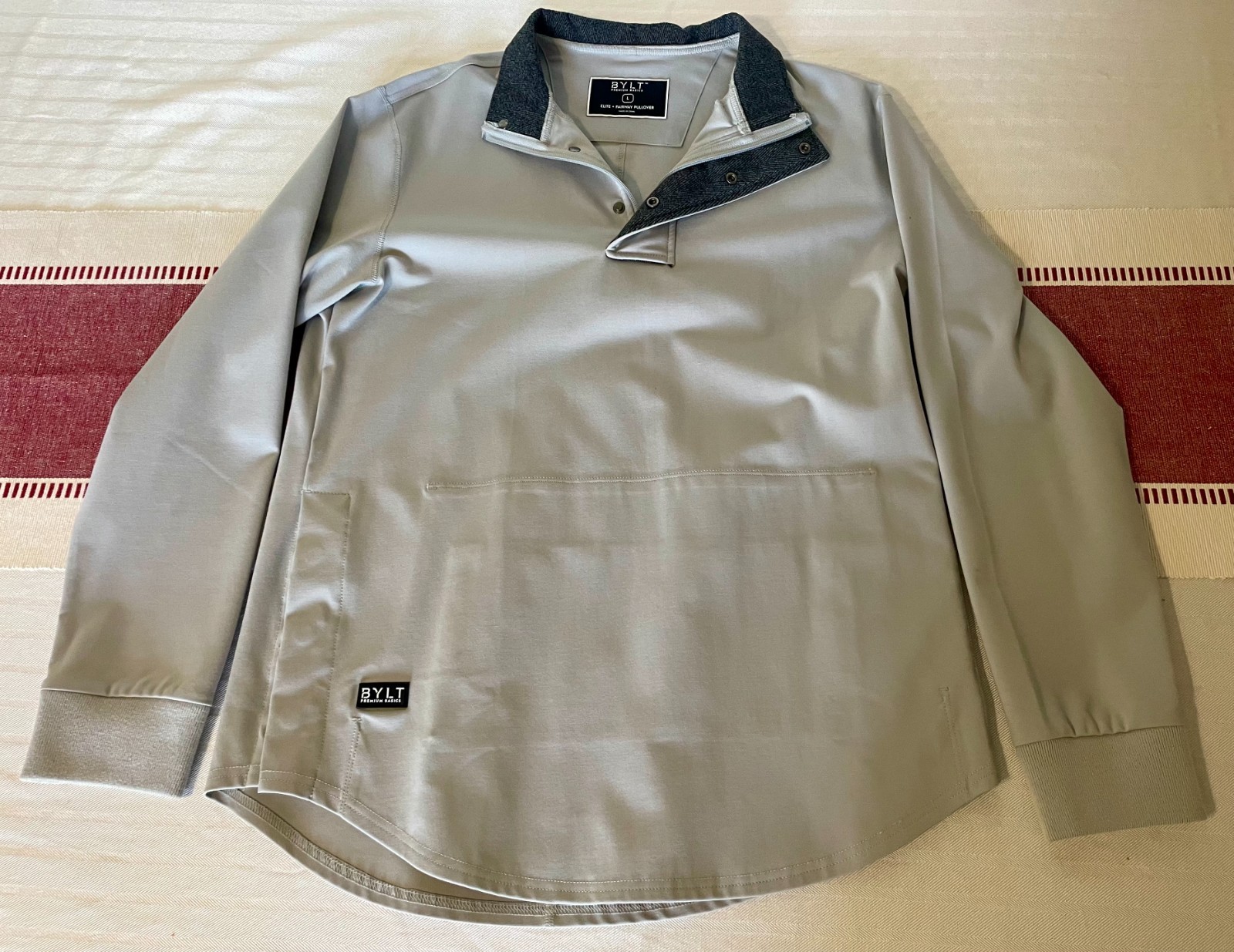 BYLT ELITE+ FAIRWAY PULLOVER - STORM (L) - NWOT gallery
