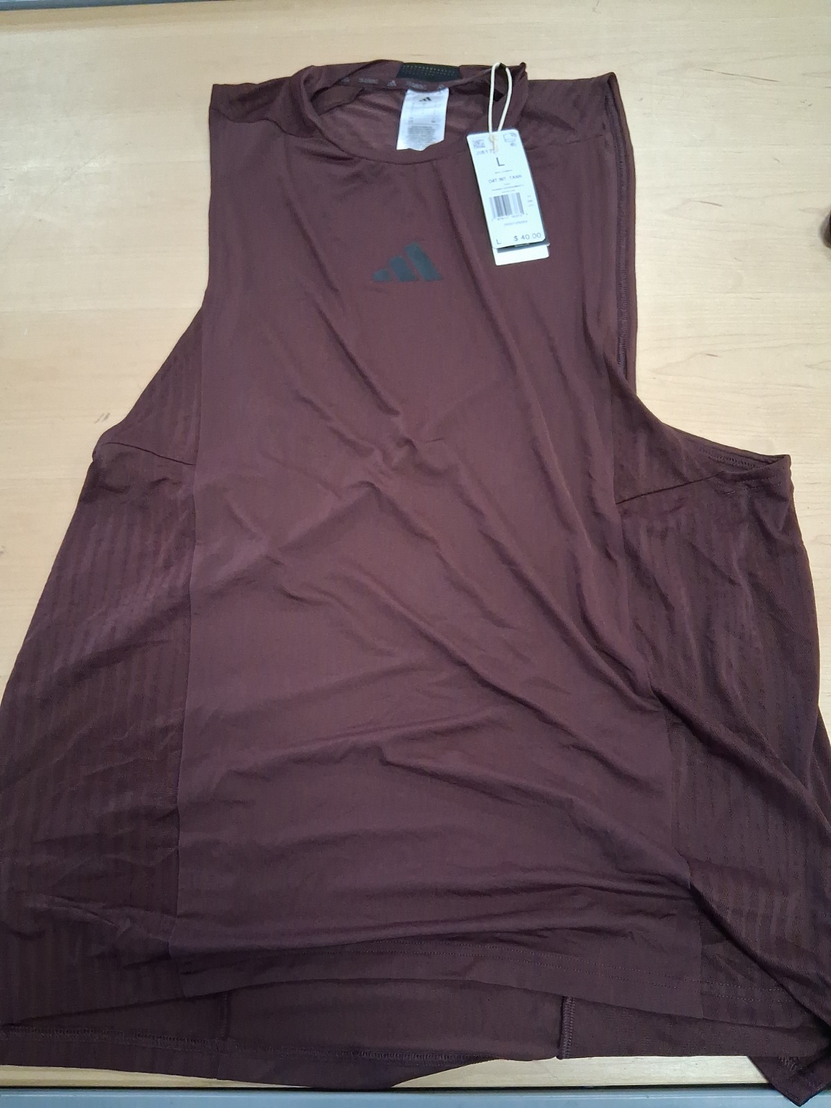 Adidas Climacoool Men's Tank Top Size Large Aurora Ruby Nwt gallery