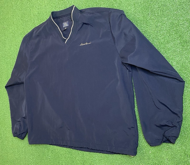 Eddie Bauer Windbreaker Jacket Mens XL Pullover Pockets Golf Outdoor Outfitter gallery