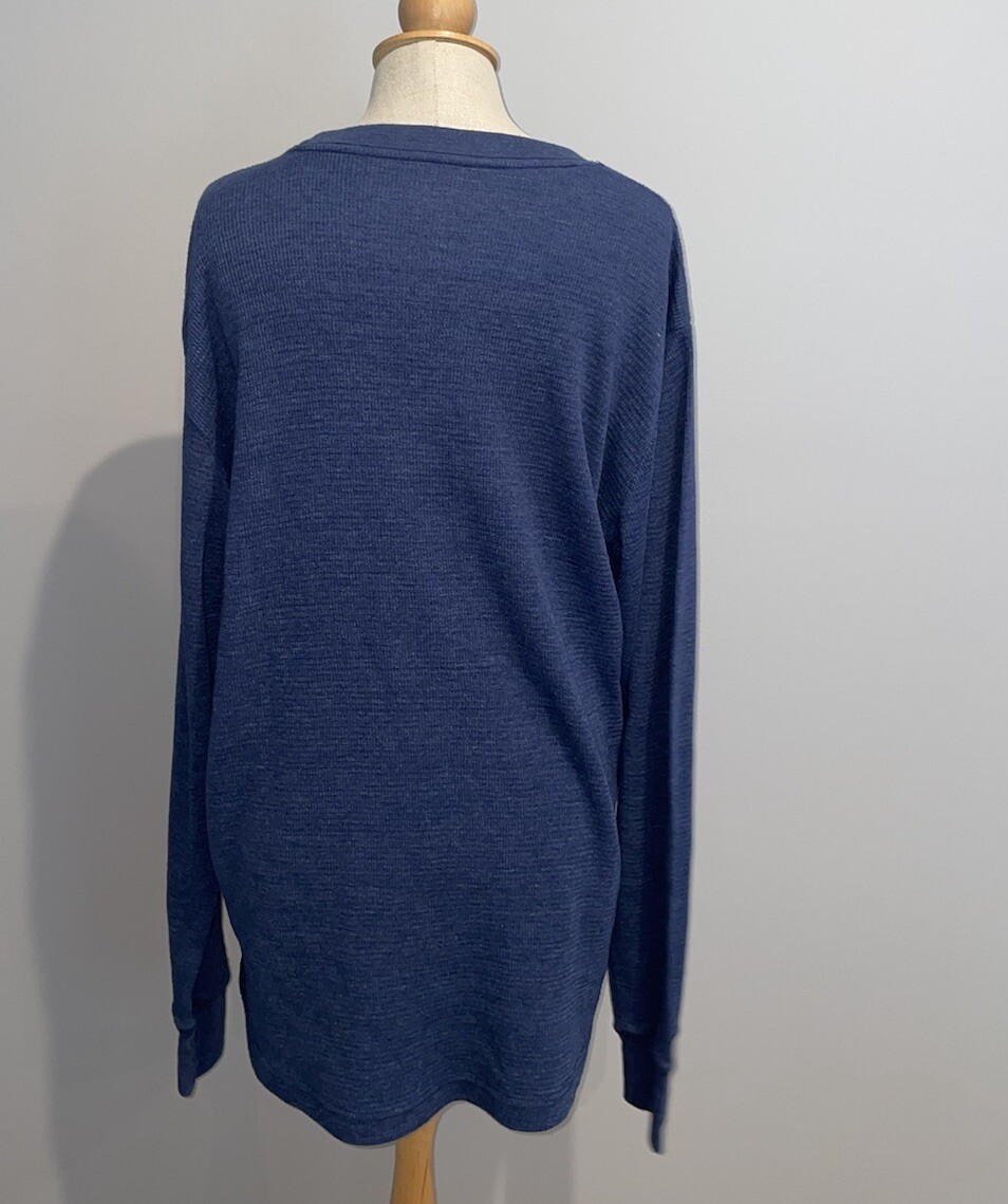 Budweiser King Of Beers Blue Thermal Long Sleeve Shirt Mens Sz XL gallery