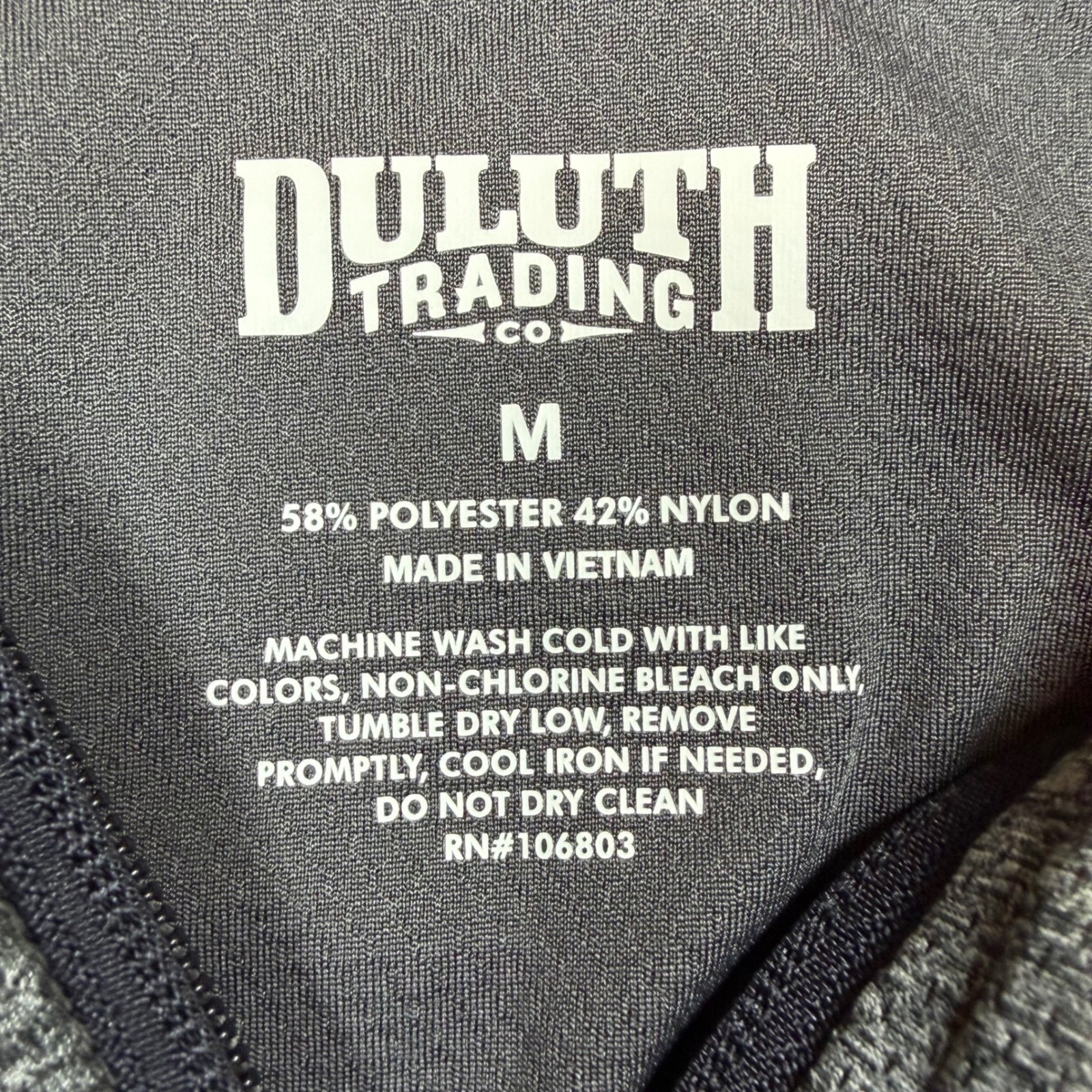 Duluth Trading Co Mens Medium Quarter Zip Pullover Heather Gray Performance Top gallery