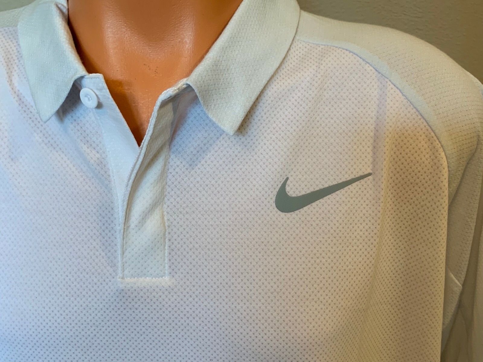 Nike Dry Golf Polo Shirt Top White 891190-100 $65 Men's Size XL gallery