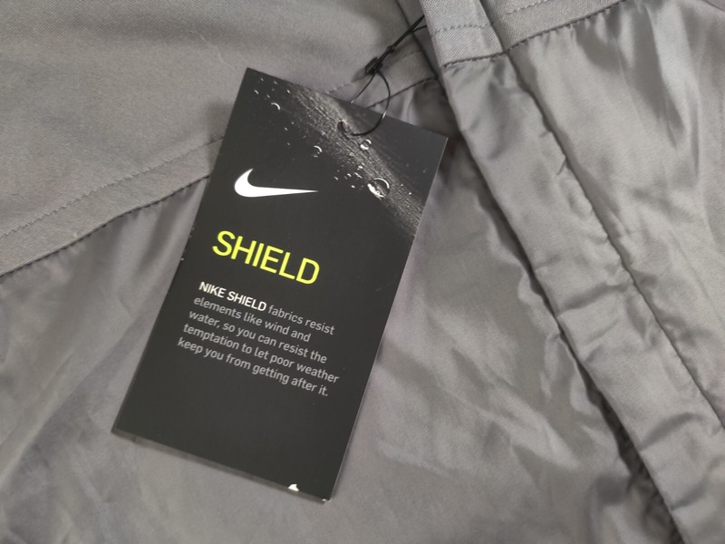 Nike Shield Half Zip Golf Windbreaker Jacket Men 2XL 2 Tone Gray *Business Logo* gallery