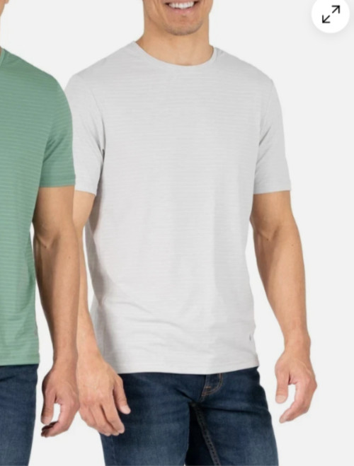 Soybu Men's 1-pack 4-Way Stretch Moisture Wicking Active Tee Gray Size L gallery