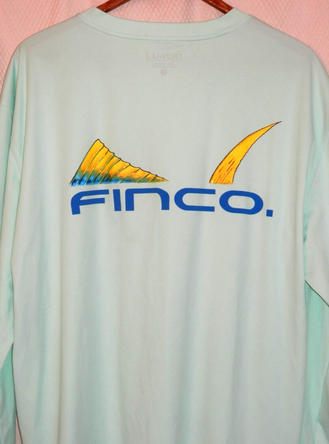Denali Performance Apparel Finco. Long Sleeves 100% Microfiber Shirt Sz. L Mint gallery