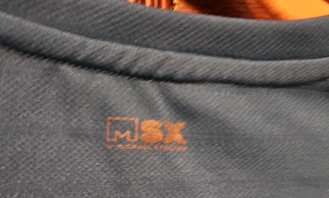 MSX By MICHAEL STRAHAN T-SHIRT MEN'S SZ S BLUE SHORT SLEEVES PULLOVER WORKOUT gallery
