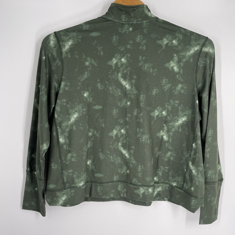NEW LL Bean Shirt Men's VentureSoft 1/4 zip pullover, Print Sea Green Camo gallery