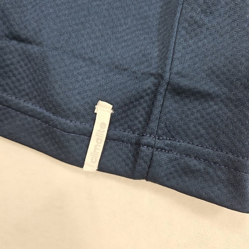 Adidas Climalite Collegiate 1/4 Zip Mens L Navy Blue Sand Golf Pullover 365FA gallery