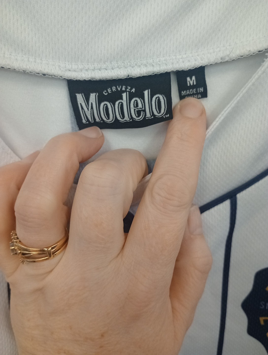 Modelo Adult Medium Baseball Jersey Cerveza Short Sleeve Mens Minor Spots gallery