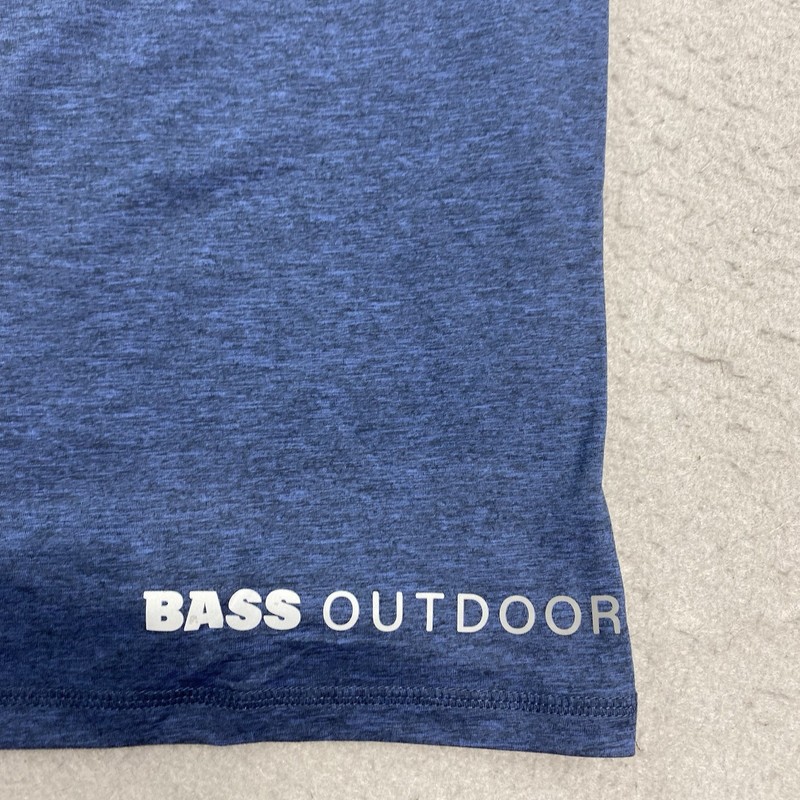Bass Outdoor T Shirt Mens XL Blue Microtech Performance Short Sleeve Tee gallery