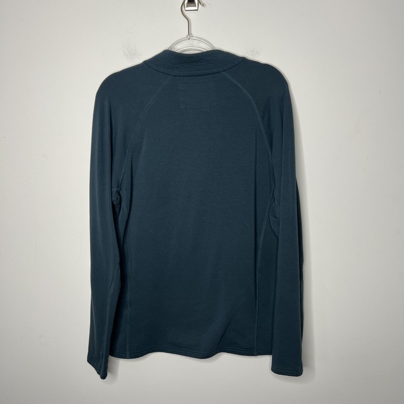Free Fly Pullover Mens Medium Blue Performance Bamboo Quarter Zip Mock Neck gallery
