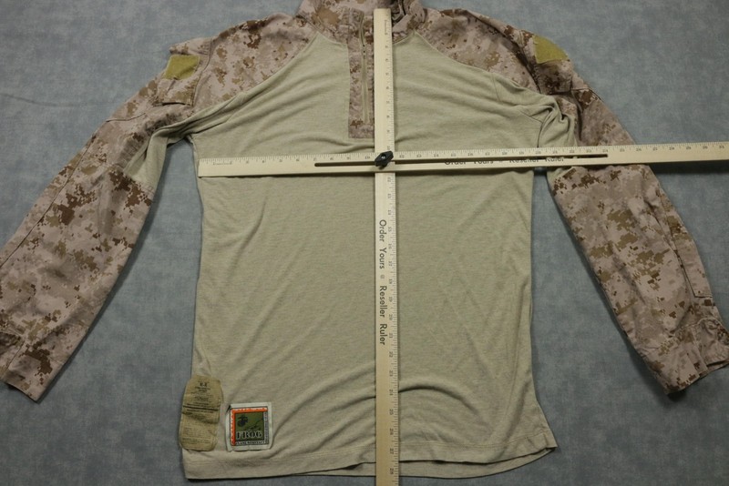 Propper FROG Combat Shirt Mens Medium Beige Desert MARPAT Long Sleeve 1/4 Zip FR gallery