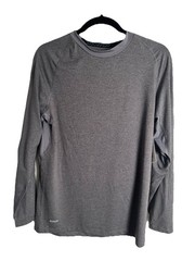 Starter Dri-Star Gray Long Sleeve Pullover Shirt Active Wear Mens Large NWT
