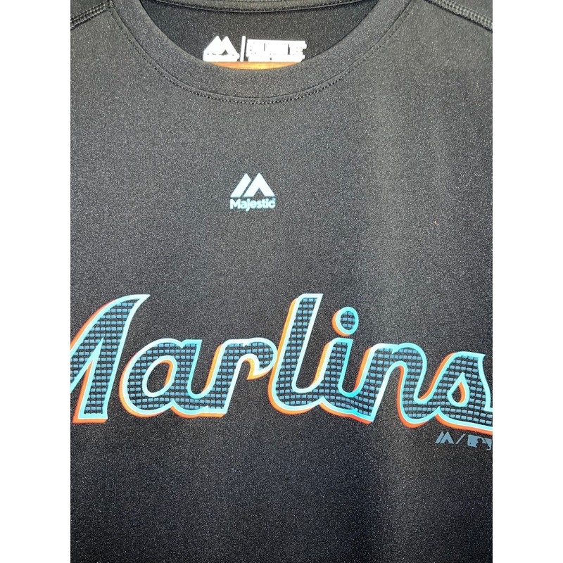 Florida Marlins Evolution Tee Jersey Active Top Cool Base Majestic MLB NWT Small gallery