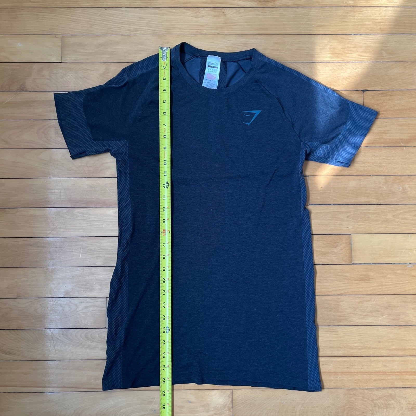 Gymshark Mens Vital Seamless T-Shirt Navy Blue Marl Athletic Fit Small gallery