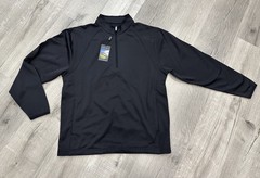 Pebble Beach Performance Men’s Preppy Quarter Zip Black Small Golf Pullover NWT