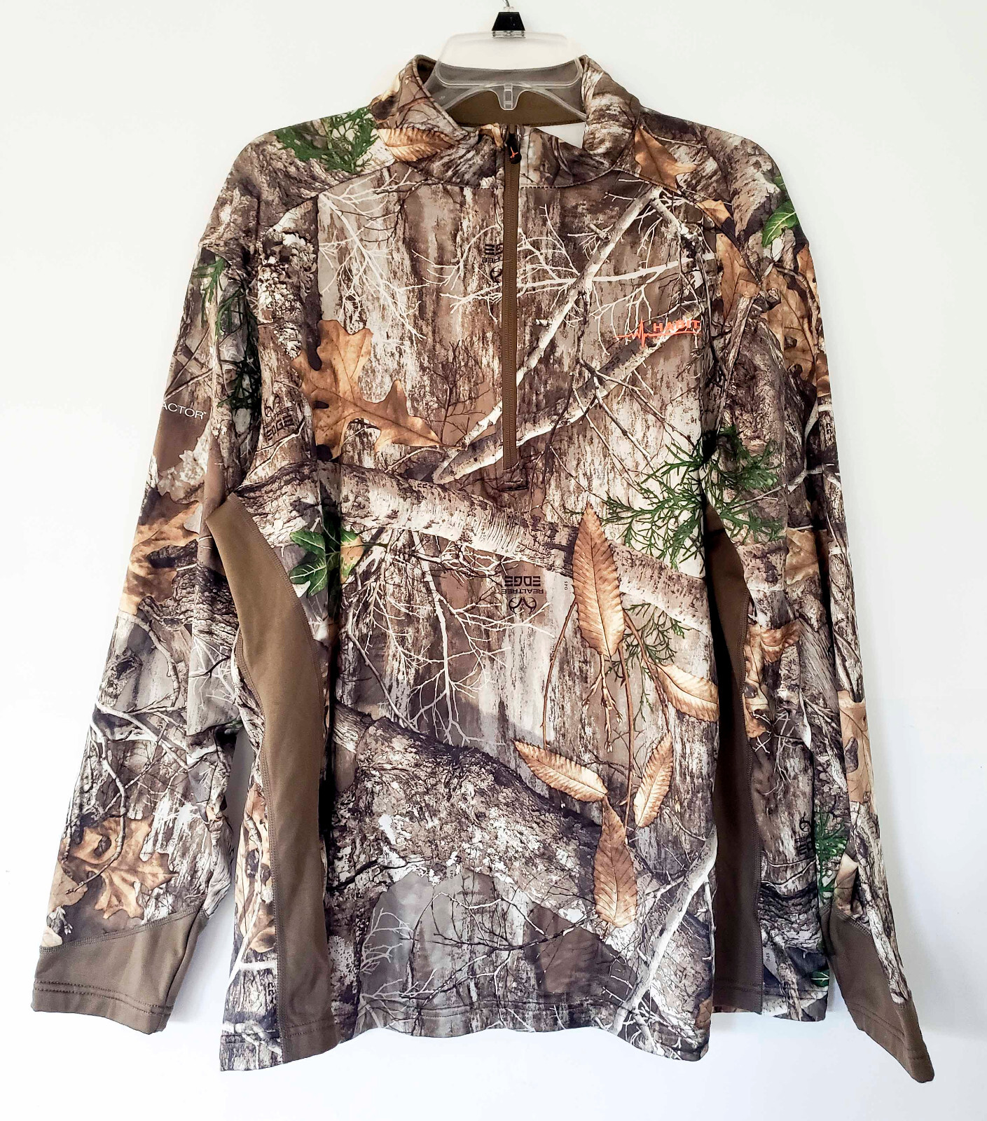 HABIT Twin Rocks ¼ Zip Performance Layer Men's Camo Top LARGE gallery