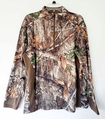 HABIT Twin Rocks ¼ Zip Performance Layer Men’s Camo Top LARGE