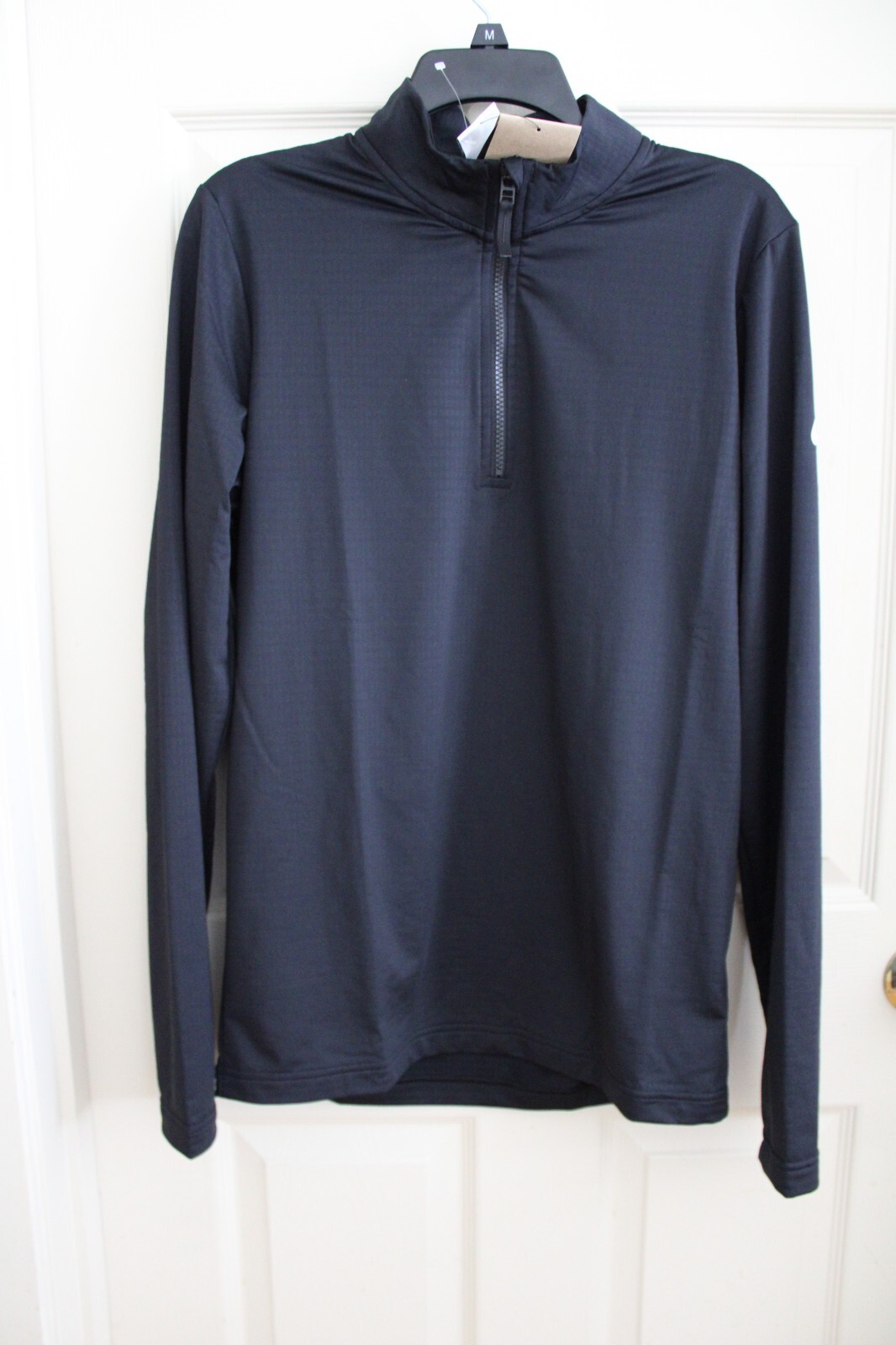 NWT Nike Dri-FIT Victory Golf Men's Small TALL ST 1/2 Zip Black L/S Shirt Top gallery