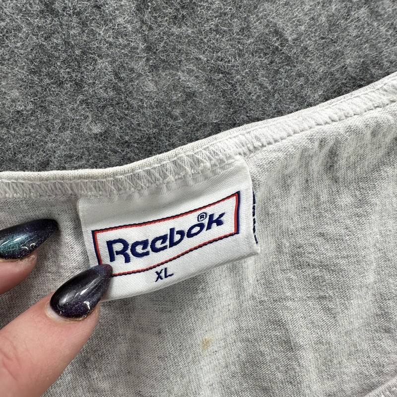 Vintage Reebok Shirt Mens XL Gray Life Is Short Play Hard Tank Top Made USA 90s gallery