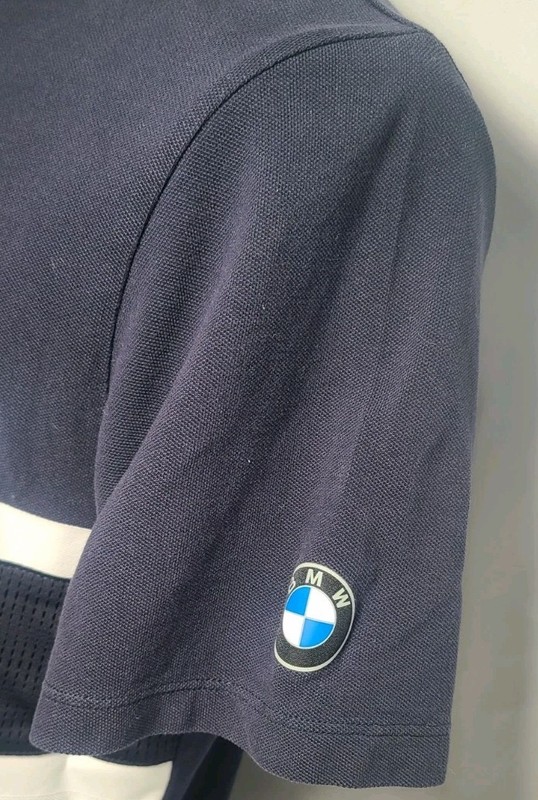 Puma BMW M Motorsport Black Graphic Short Sleeve 1/4 Zip Men's Size Medium Used gallery