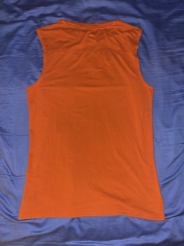 Men’s All In Motion Sleeveless Performance Orange T-Shirt Size S gallery